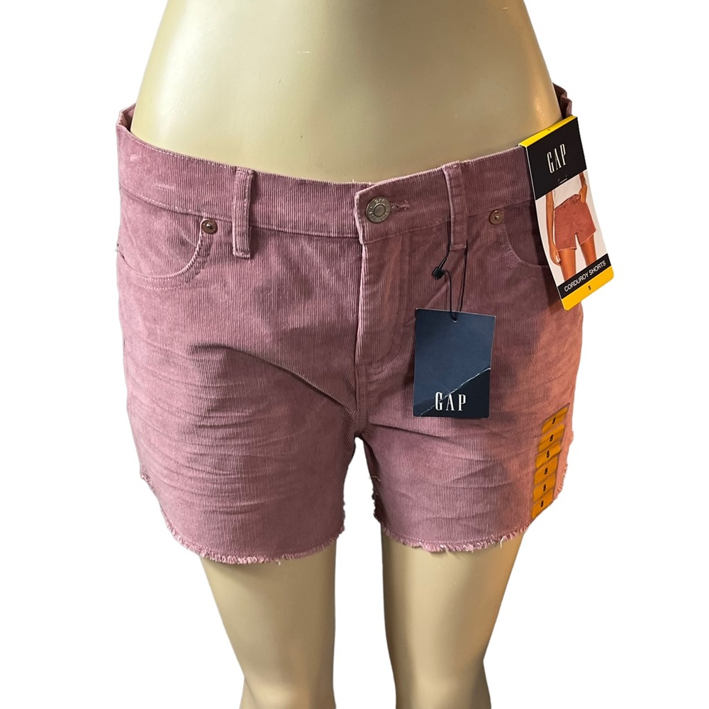 GAP High Waist Corduroy Shorts in Mauve